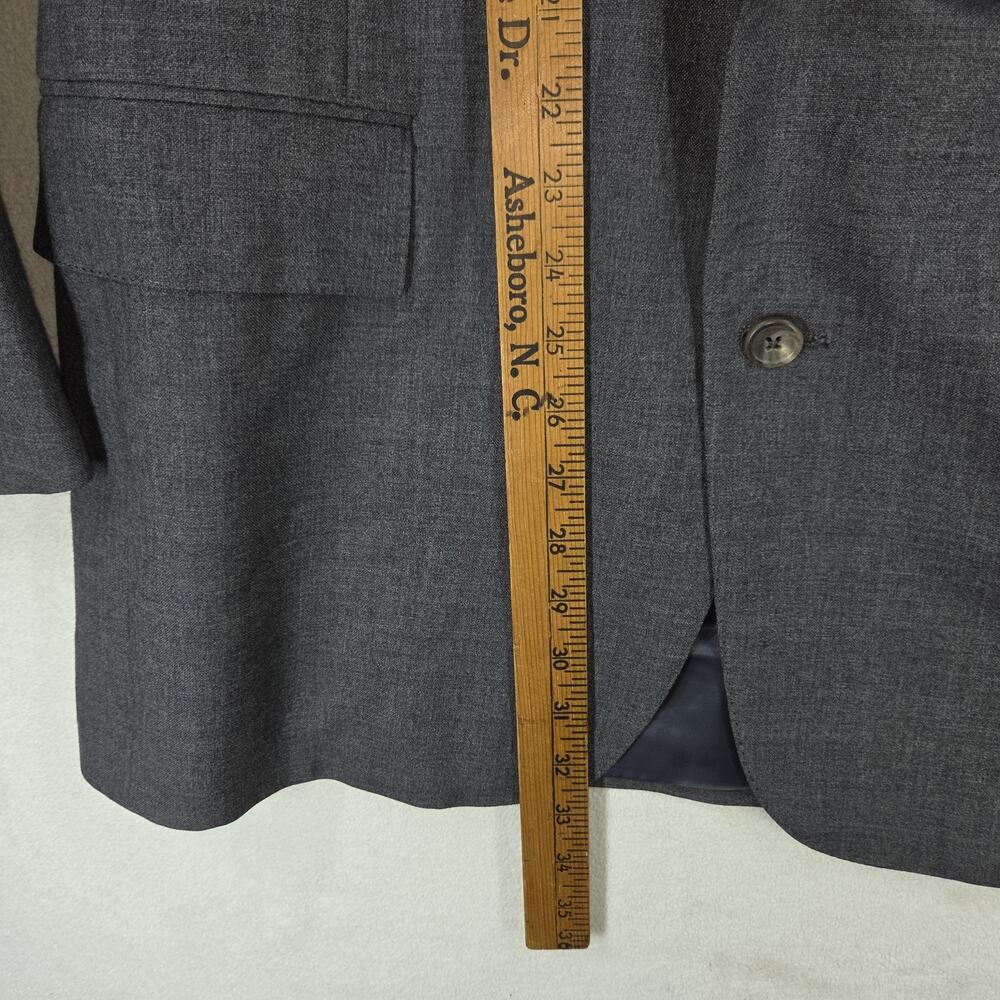 Vtg Polo Ralph Lauren Mens Blazer Coat Gray Business Casual Workwear y2k Attire - Picture 6 of 15